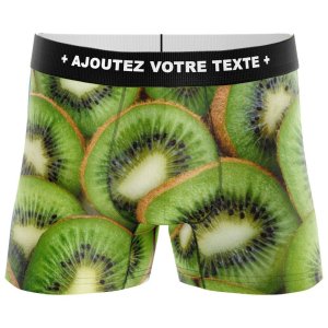 Boxer Uomo Cotone Stampa Frutta - Kiwi, Ananas, Fragola - Biancheria Intima Originale - 2