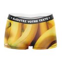 HERITAGE Girl Microfiber Banana Print Boxer Yellow MADE IN FRANCE