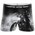 HERITAGE Men Microfiber Boxer BIKER BLACK MIST Black White