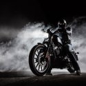 HERITAGE Men Microfiber Boxer BIKER BLACK MIST Black White