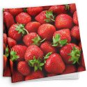 HERITAGE Adult Microfiber Bandana FRAISES Rouge MADE IN FRANCE