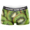 HERITAGE Women Microfiber Boxer KIWIS Green MADE IN FRANCE