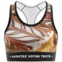 HERITAGE Women Microfiber Bra MILLEFEUILLE Brown Beige MADE IN FRANCE