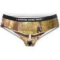 HERITAGE Women Microfiber Shorty GUIDON VTT Brown MADE IN FRANCE