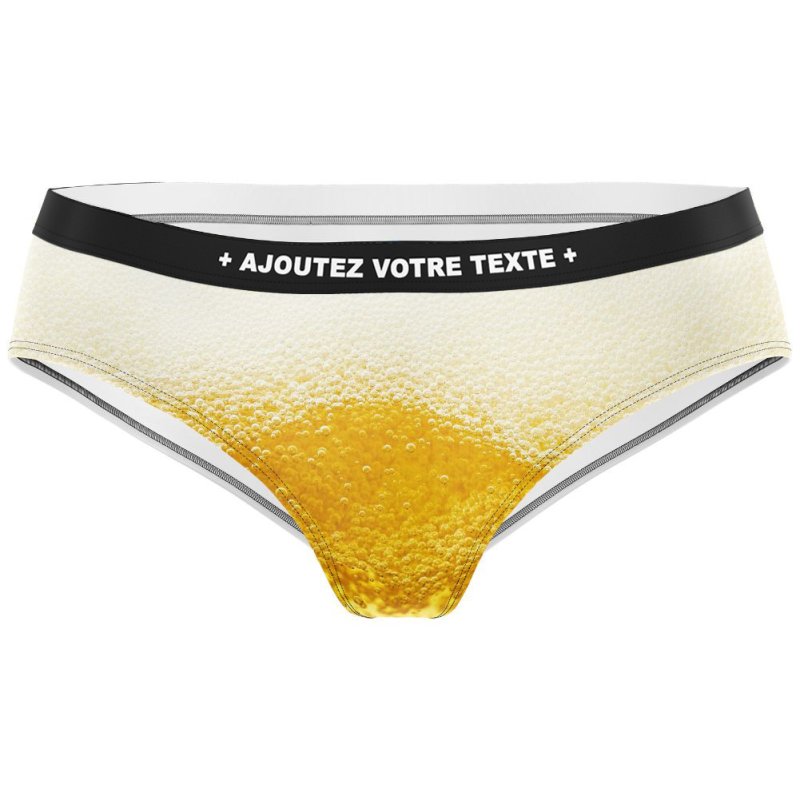 HERITAGE Women Microfiber Shorty INTERIEUR PINTE Yellow MADE IN FRANCE
