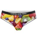 HERITAGE Women Microfiber Shorty MULTIFRUITS Multicolor MADE IN FRANCE